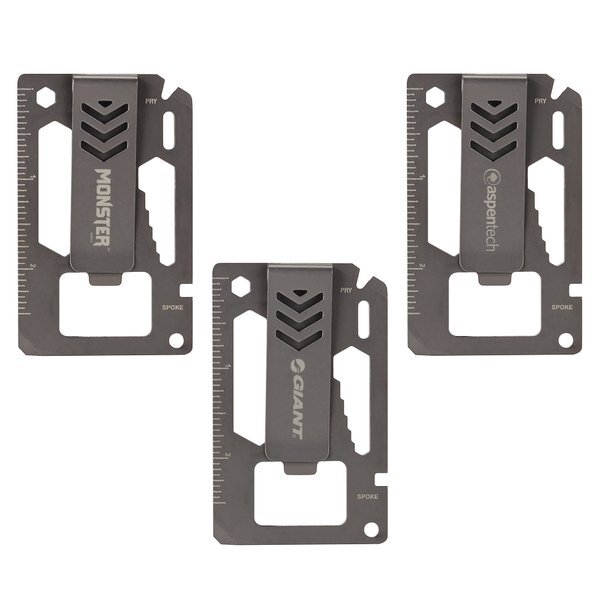 Bridger 9-In-1 Laser Engraved Money Clip Multitool