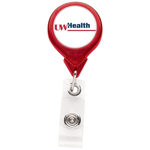 Premium Round Badgeholder, Alligator Clip