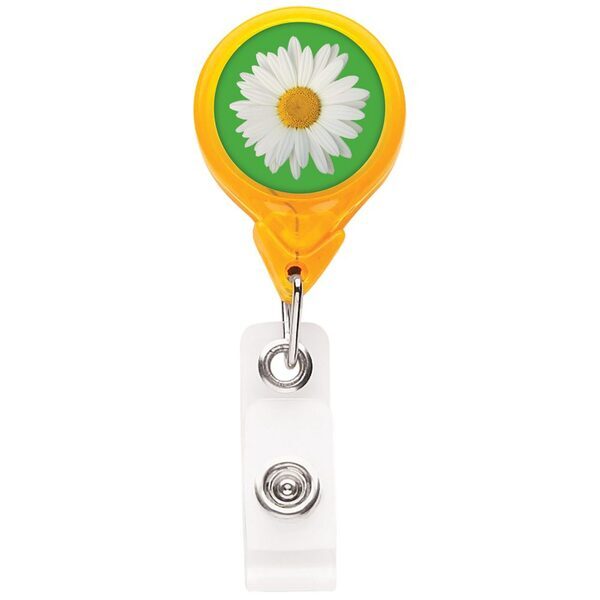 Premium Round Badgeholder, Alligator Clip
