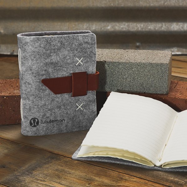 Harlequin Felt Journal, 5-1/4" x 6-7/10"