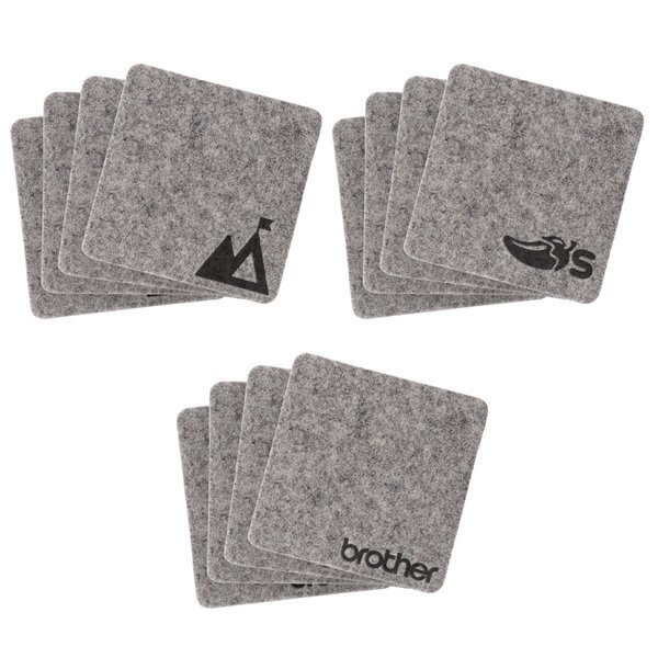 Linden Recycled Felt Coasters, Set of 4