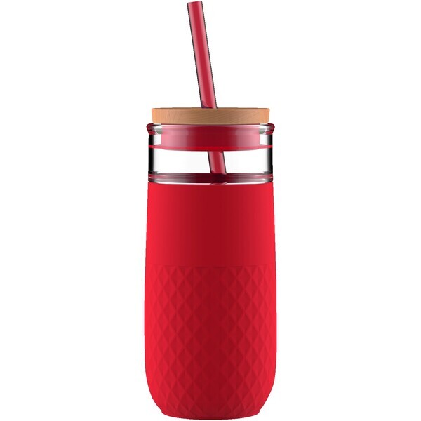 Ello® Devon Glass Tumbler w/ Straw, 20oz.
