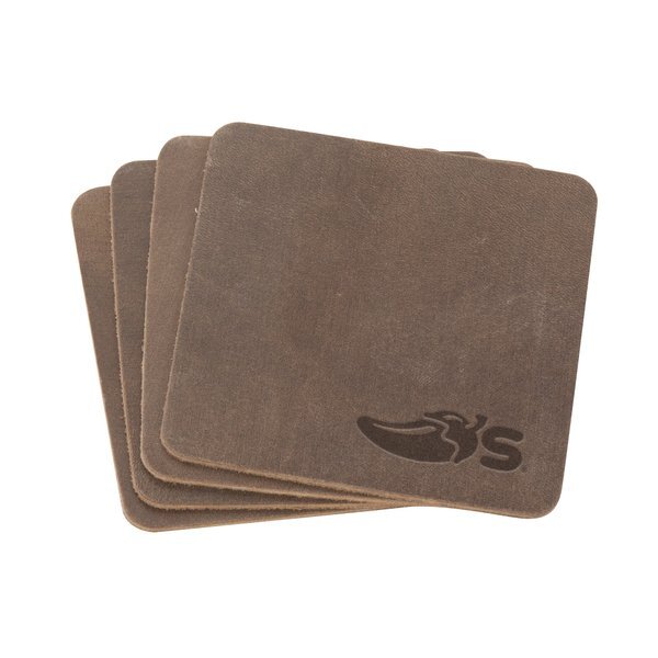 Tanner Leather Coaster, Set of 4