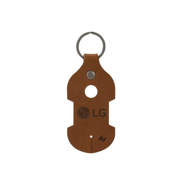 Ryder Leather Earbud Keychain