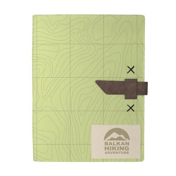 Hubbard Recycled Dye-Sublimated Felt Padfolio