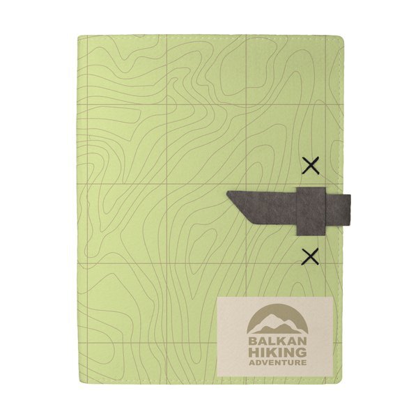 Hubbard Recycled Dye-Sublimated Felt Padfolio