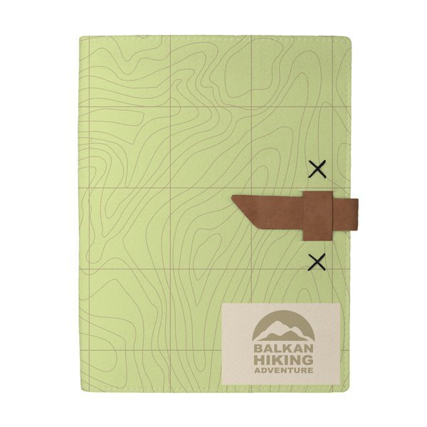 Hubbard Recycled Dye-Sublimated Felt Padfolio