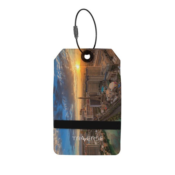 Pikes Recycled Dye-Sublimated Felt Luggage Tag