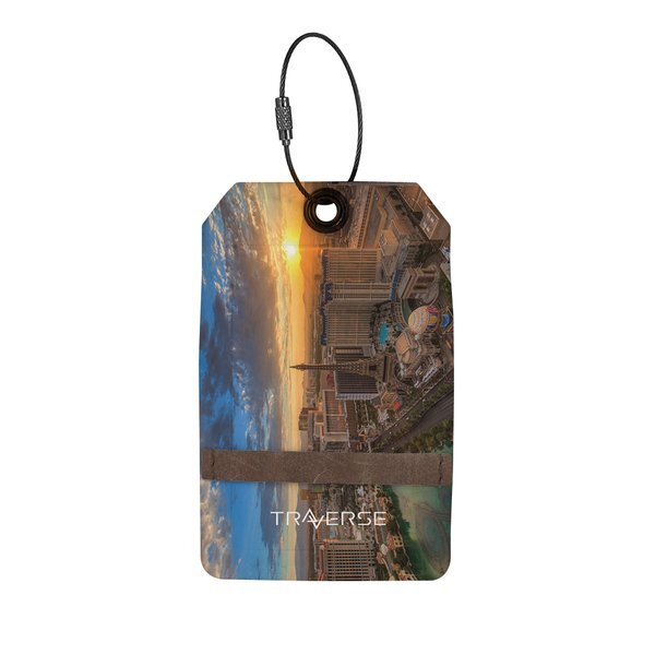 Pikes Recycled Dye-Sublimated Felt Luggage Tag