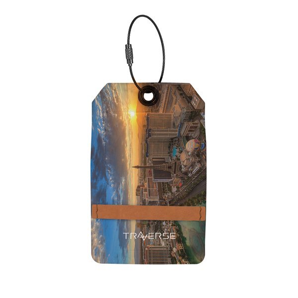 Pikes Recycled Dye-Sublimated Felt Luggage Tag