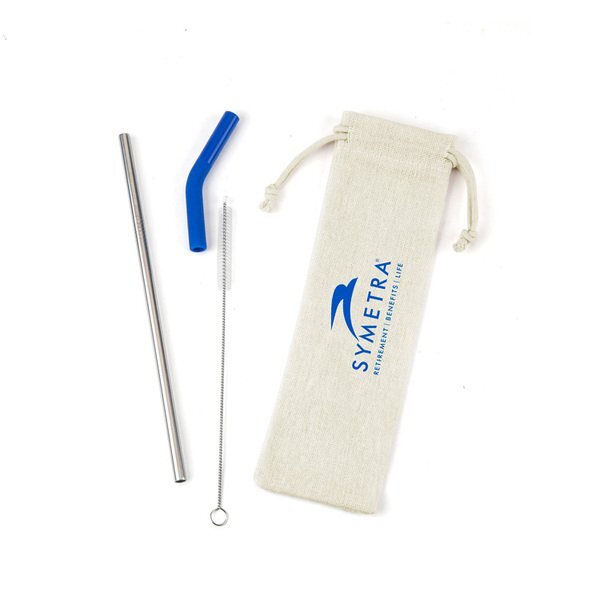 Reusable Stainless Steel Straw Set