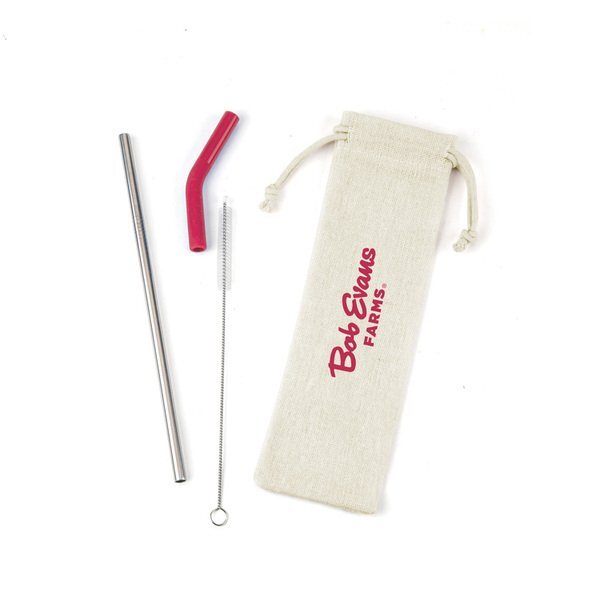 Reusable Stainless Steel Straw Set