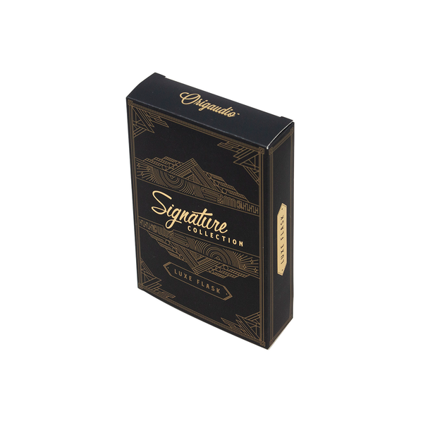 Signature Collection Luxe Stainless Steel Flask, 6oz.