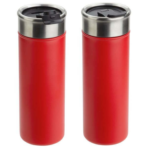 Solari Copper-Lined Powder Coated Insualted Tumbler, 18oz.