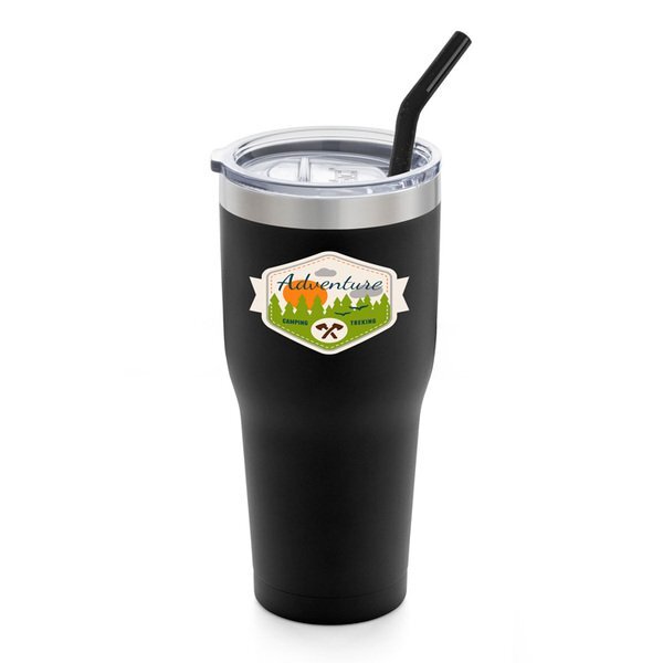 Basecamp® K2 Vacuum Insulated Tumbler w/ Stainless Steel Straw, 30oz.