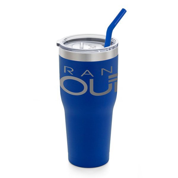 Basecamp® K2 Vacuum Insulated Tumbler w/ Stainless Steel Straw, 30oz.
