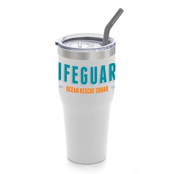 Basecamp® K2 Vacuum Insulated Tumbler w/ Stainless Steel Straw, 30oz.