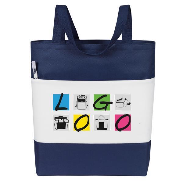 Color Panel Polyester Convention Tote