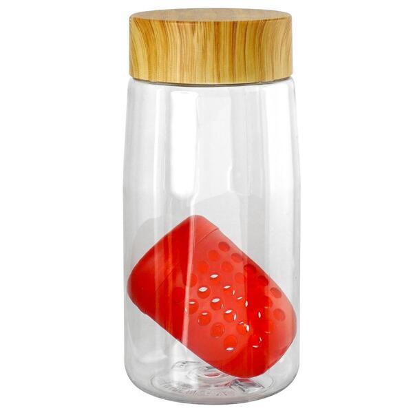 Bamboo Lid Bottle w/ Colorful Floating Infuser, 18oz.