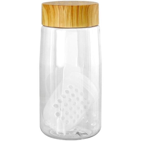 Bamboo Lid Bottle w/ Colorful Floating Infuser, 18oz.