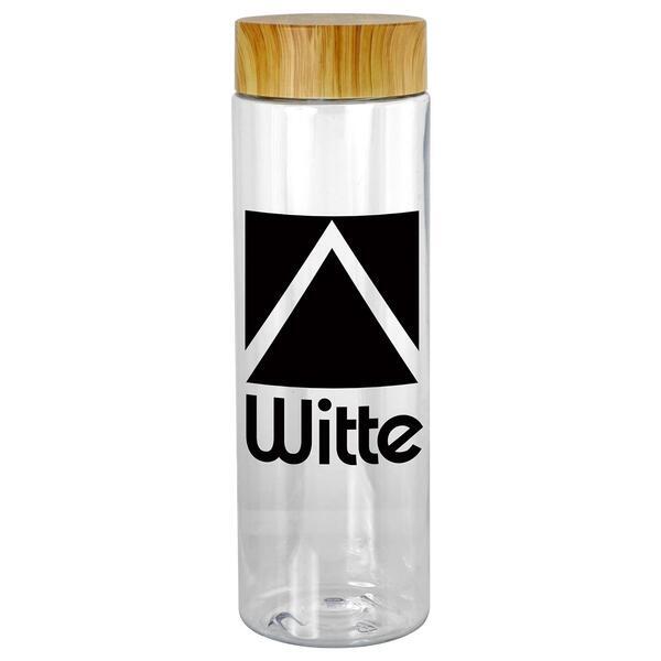 Bamboo Lid Water Bottle, 24oz.