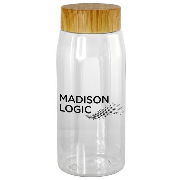 Bamboo Lid Water Bottle, 25oz.