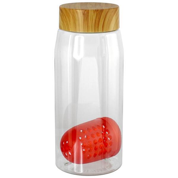 Bamboo Lid Bottle w/ Colorful Floating Infuser, 25oz.