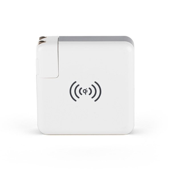 Monterey Wall Adapter Powerbank and Wireless Charger, 6700mAh