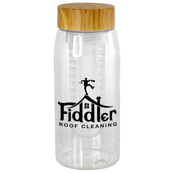 Bamboo Lid Bottle w/ Colorful Infuser, 25oz.