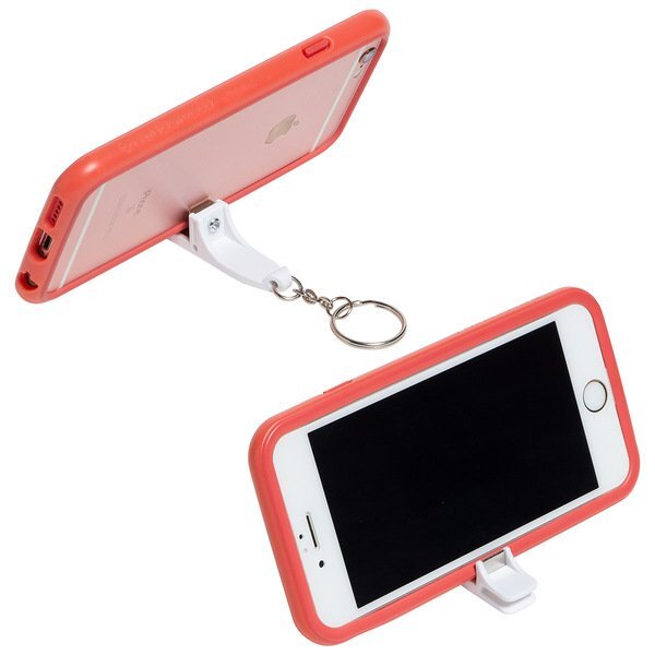 Pop 'N Prop Bottle Opener Key Ring w/ Phone Stand