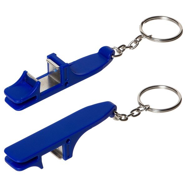 Pop 'N Prop Bottle Opener Key Ring w/ Phone Stand