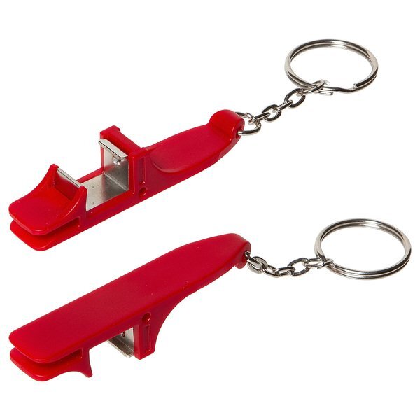 Pop 'N Prop Bottle Opener Key Ring w/ Phone Stand
