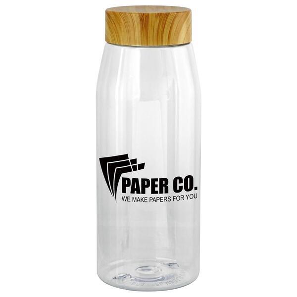 Bamboo Lid Water Bottle, 32oz.