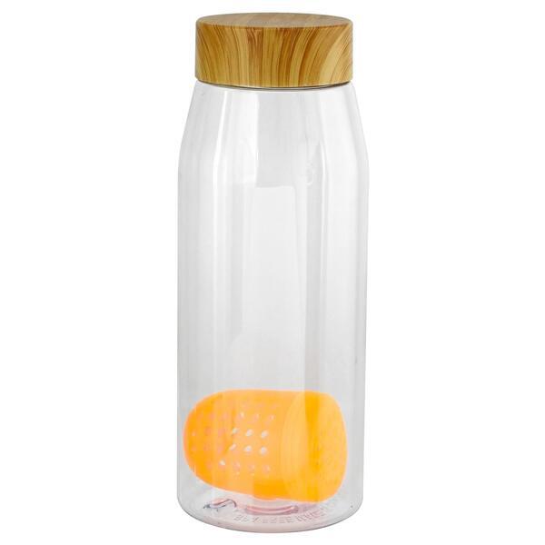 Bamboo Lid Bottle w/ Colorful Floating Infuser, 32oz.