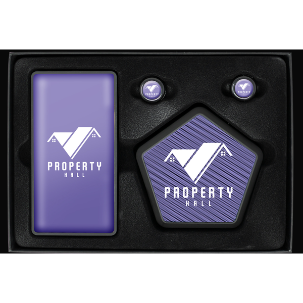 Destination Wireless Powerbank, Wireless Speaker, Wireless Earbuds Kit