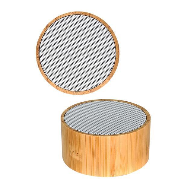 Bamboo Wireless Hockey Puck Bluetooth Speaker