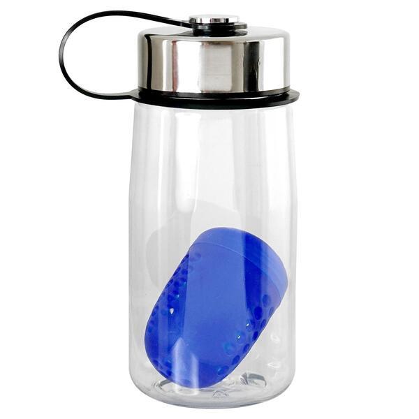 Metal Lanyard Lid Bottle w/ Colorful Floating Infuser, 18oz.