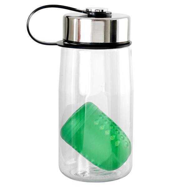 Metal Lanyard Lid Bottle w/ Colorful Floating Infuser, 18oz.