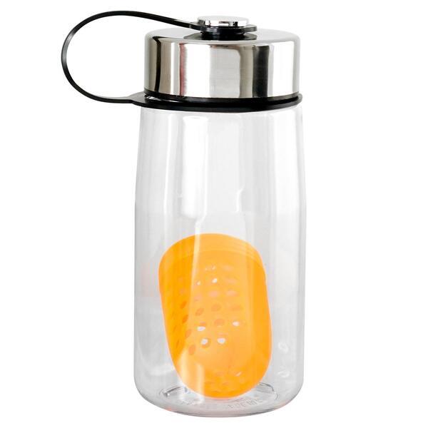 Metal Lanyard Lid Bottle w/ Colorful Floating Infuser, 18oz.