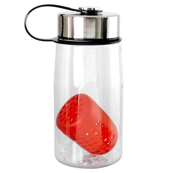 Metal Lanyard Lid Bottle w/ Colorful Floating Infuser, 18oz.