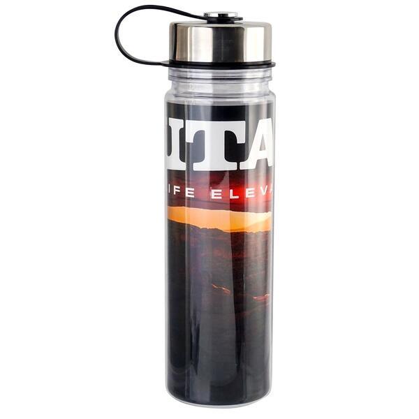 Metal Lanyard Lid Bottle w/ Insert, 18oz.