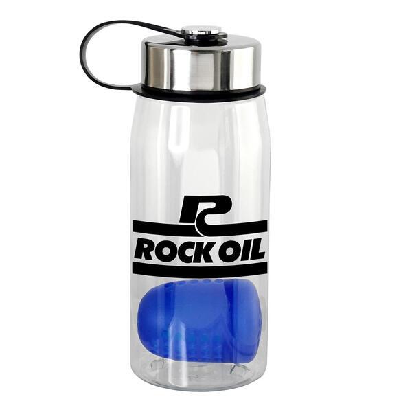 Metal Lanyard Lid Bottle w/ Colorful Floating Infuser, 25oz.
