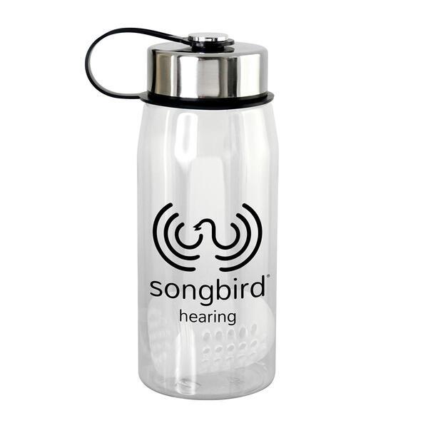 Metal Lanyard Lid Bottle w/ Colorful Floating Infuser, 25oz.