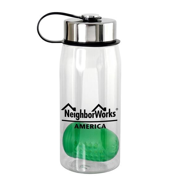 Metal Lanyard Lid Bottle w/ Colorful Floating Infuser, 25oz.