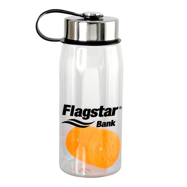 Metal Lanyard Lid Bottle w/ Colorful Floating Infuser, 25oz.
