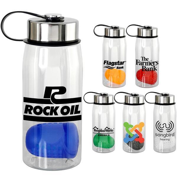 Metal Lanyard Lid Bottle w/ Colorful Floating Infuser, 25oz.