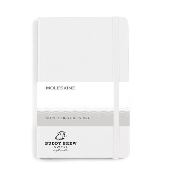 Moleskine® Hard Cover Ruled Medium Notebook, 4-1/2" x 7"