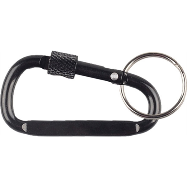 Carabiner Key Chain w/ Secured Screw