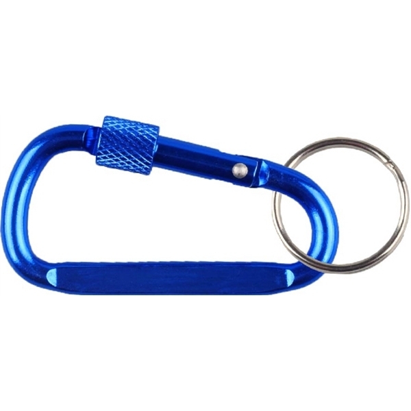 Carabiner Key Chain w/ Secured Screw