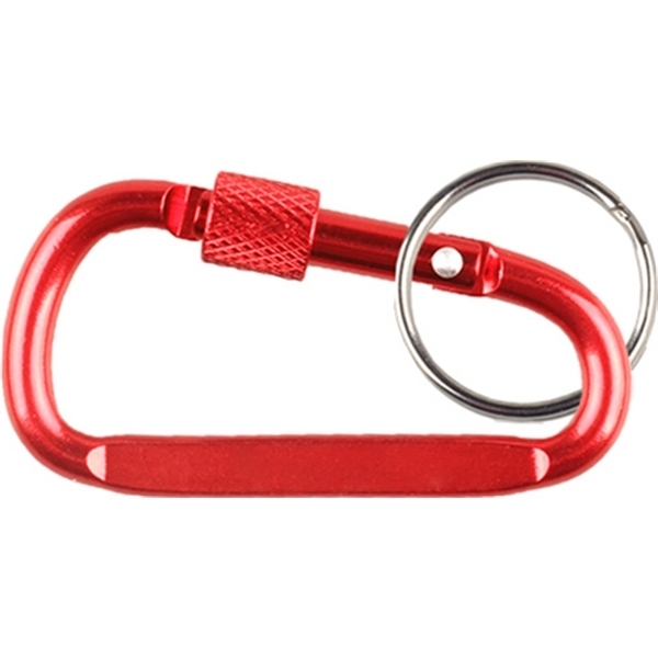 Carabiner Key Chain w/ Secured Screw